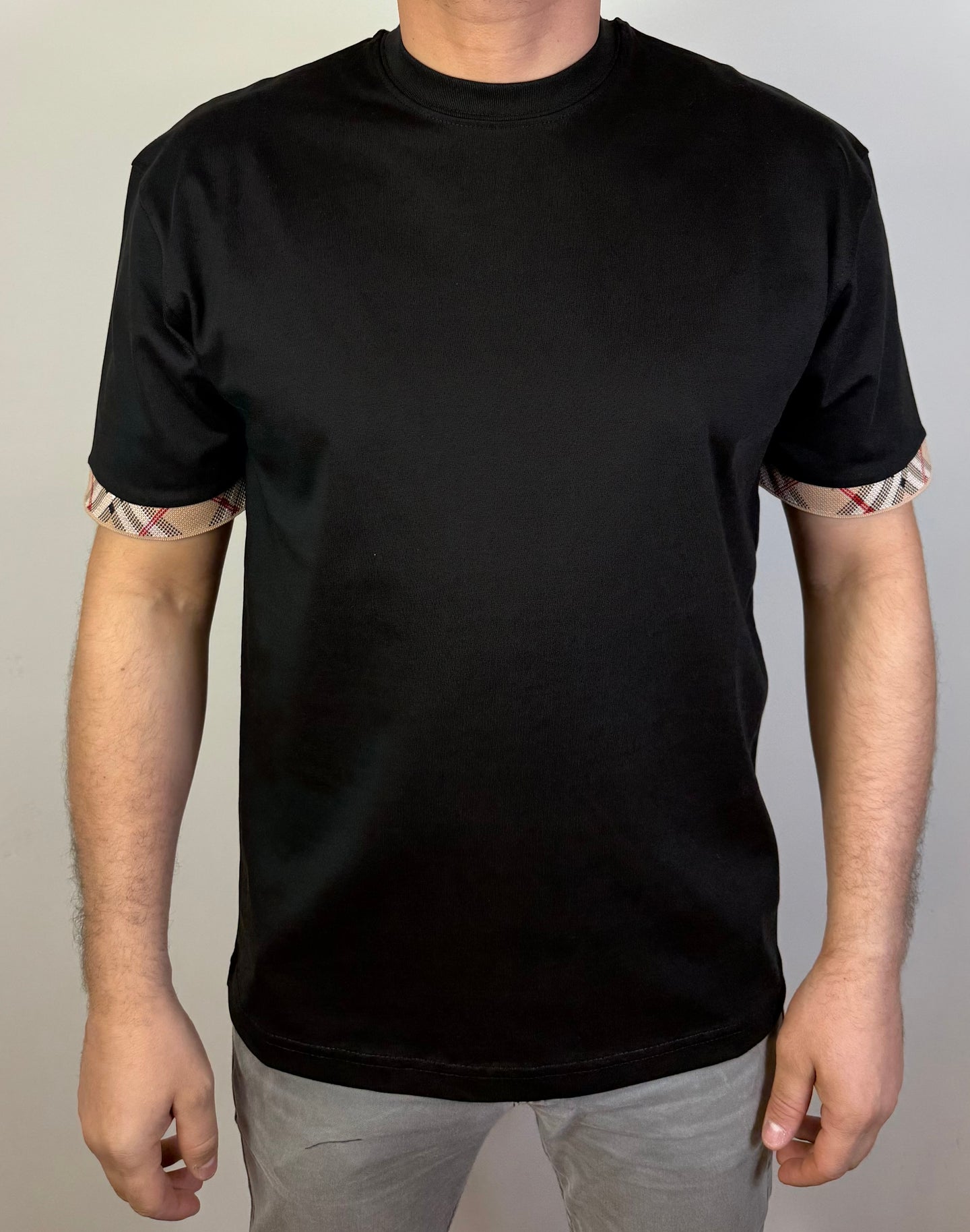T-Shirt Burberry Arm Zwart