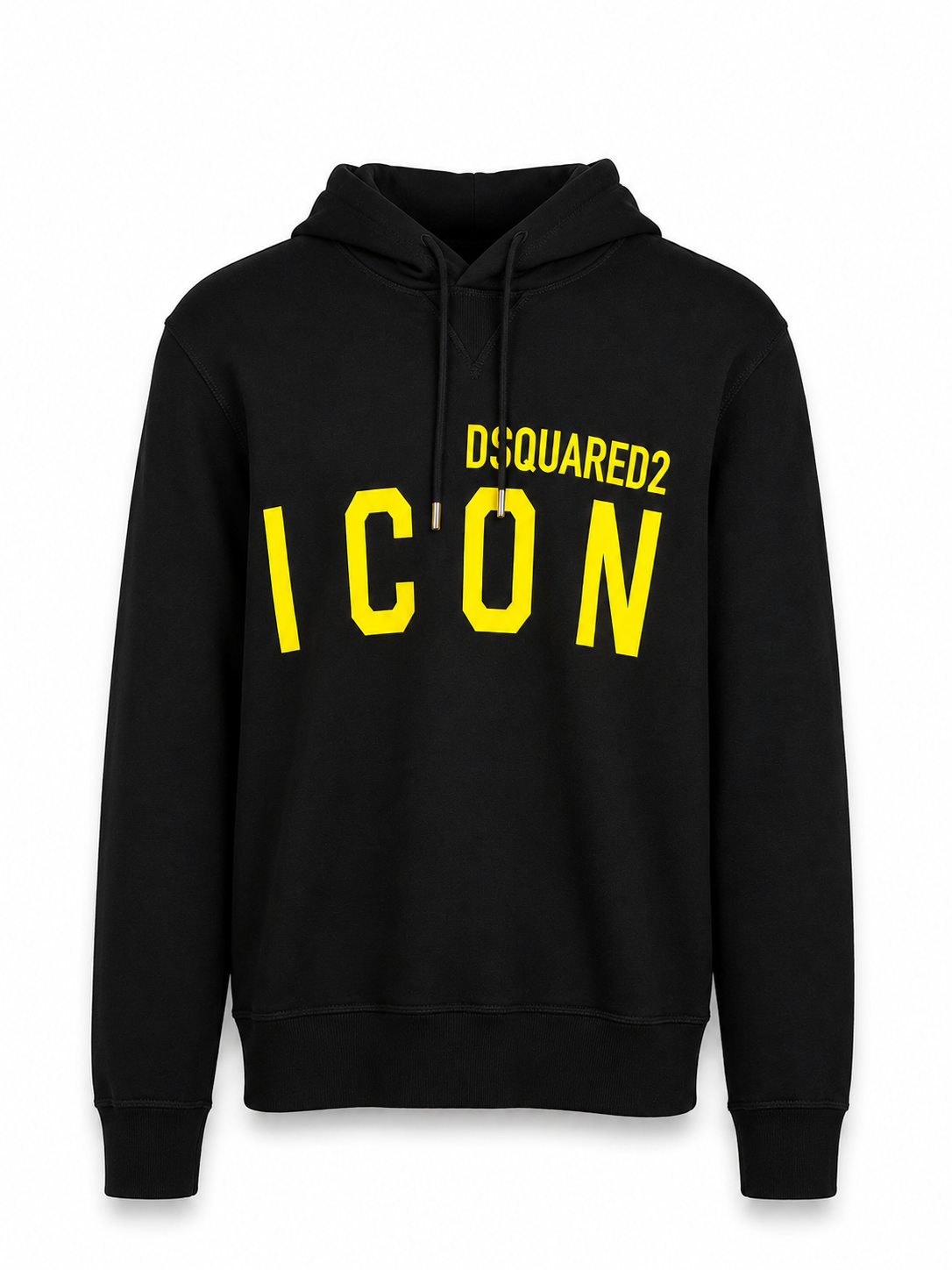 DSQUARED ICON HOODIE ZWART GEEL
