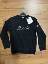 MONCLER SWEATER ZWART GESTIKT