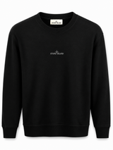 STONE ISLAND SWEATER (PRINT ACHTER) ZWART