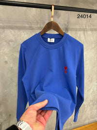 SWEATER AMI INDIGO BLAUW
