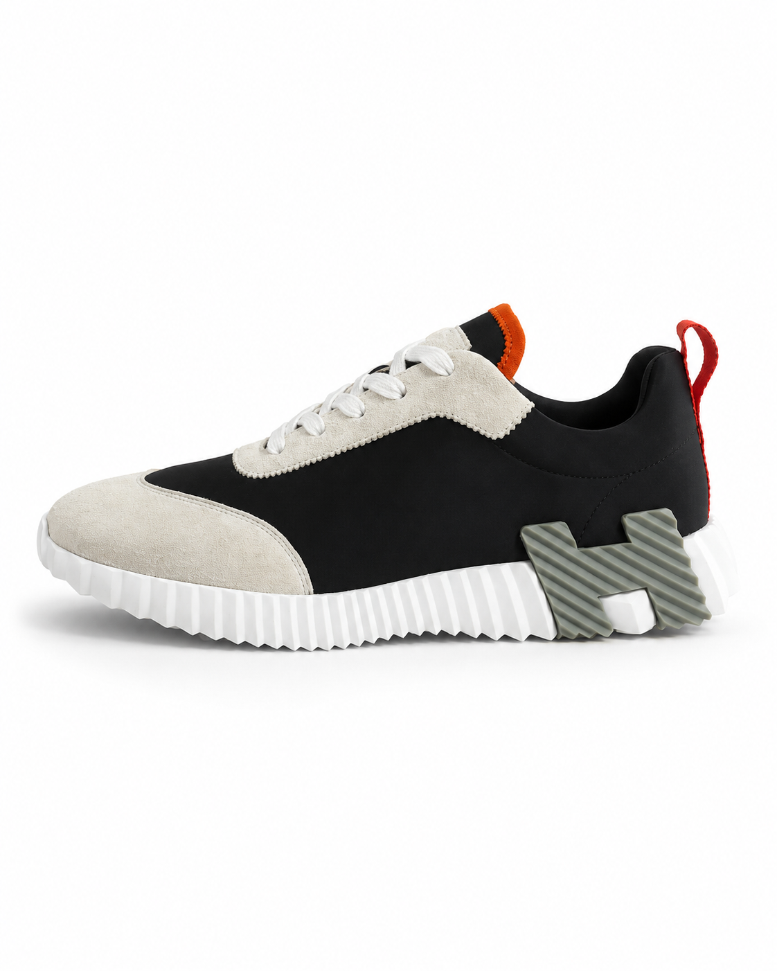 Hermes Bouncing Sneakers Wit Blauw (H grijs)
