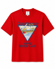 T-Shirt Casablanca Tennis Club Rood