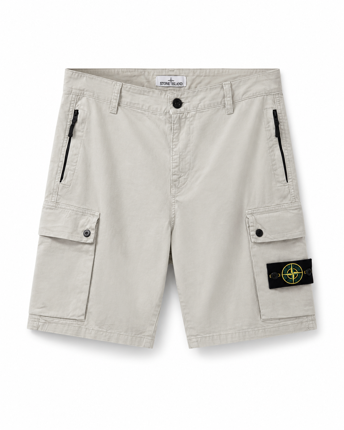 CARGO STONE ISLAND SHORT PANT LICHT GRIJS