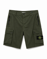 CARGO STONE ISLAND SHORT PANT DONKER GROEN