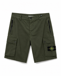 CARGO STONE ISLAND SHORT PANT DONKER GROEN