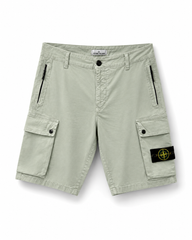 CARGO STONE ISLAND SHORT PANT LICHT GROEN