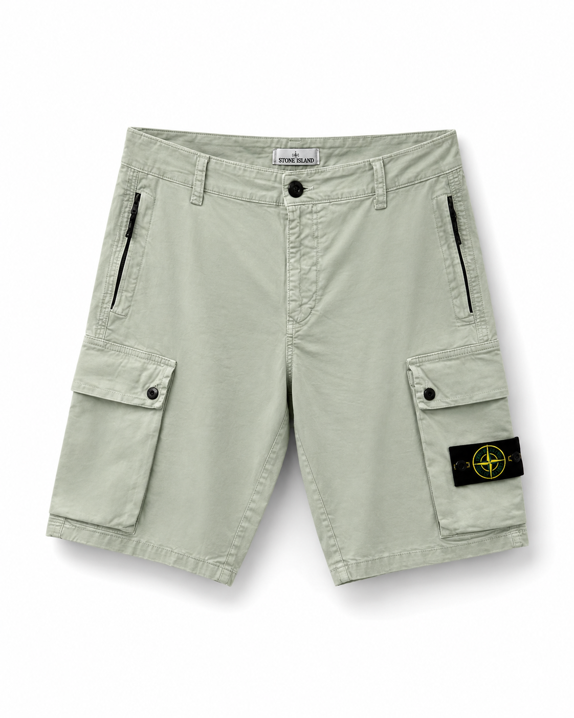CARGO STONE ISLAND SHORT PANT LICHT GROEN