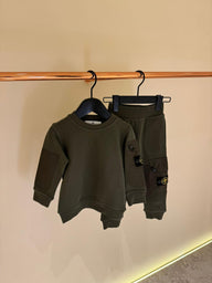 KIDS Trainingspak Stone Basic+Zak Khaki