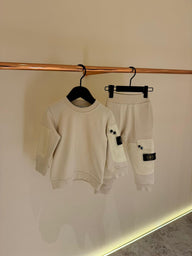 KIDS Trainingspak Stone Basic+Zak Beige