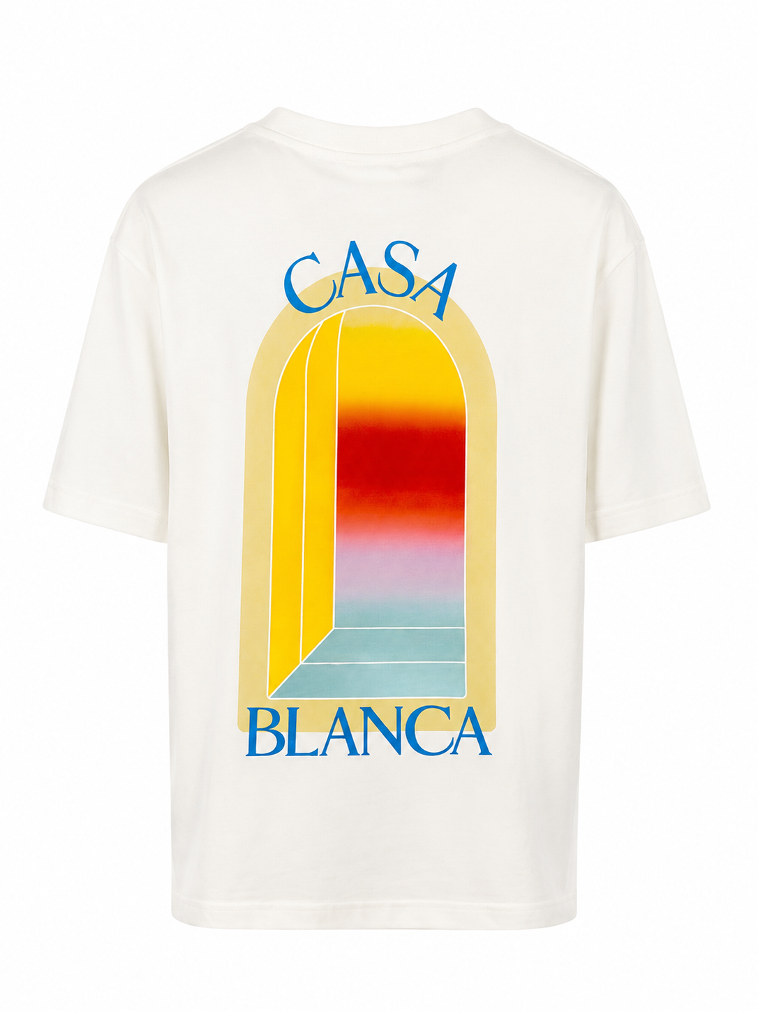 T-Shirt Casablanca Spiegel Wit