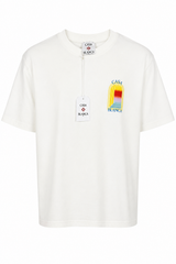 T-Shirt Casablanca Spiegel Wit