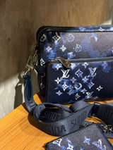 LV Trio Messenger Bag Blauw