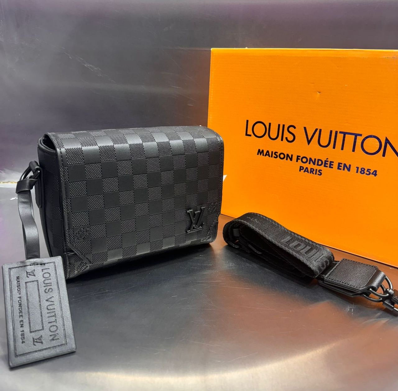 LV Mini Bag Zwart Blokken