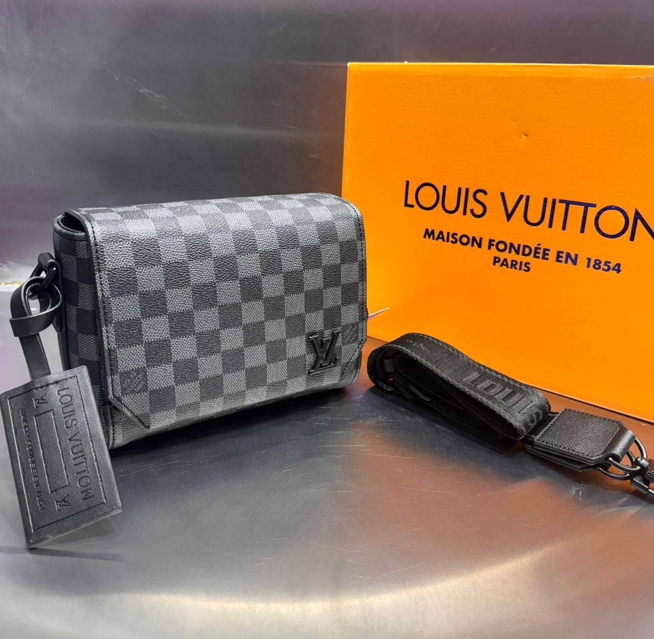 LV Mini Bag Grijs Blokken