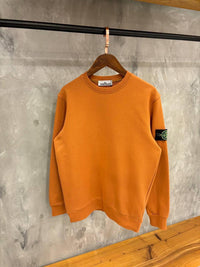 SWEATER STONE ISLAND KASTANJE