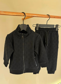 KIDS Trainingspak LV Monogram Zwart