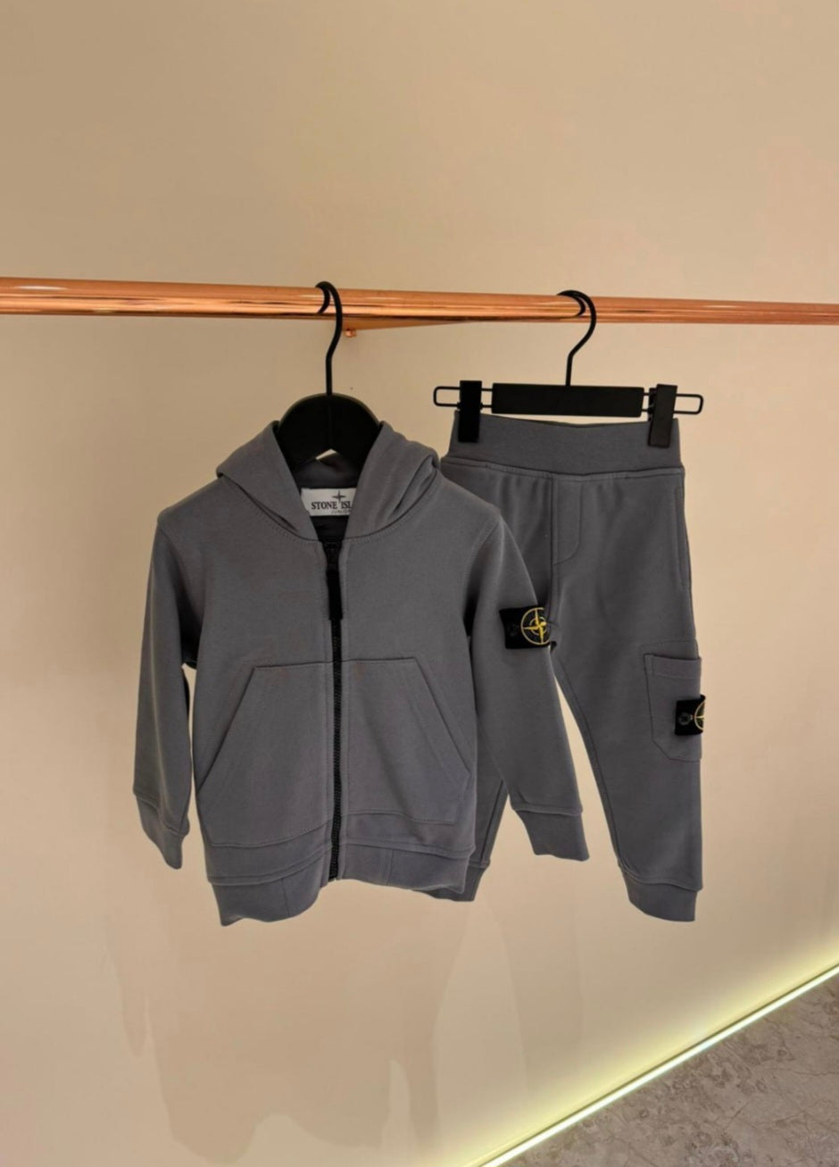 KIDS Trainingspak Stone Island Vest Grijs