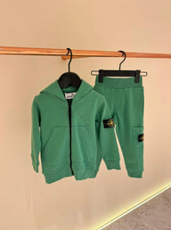 KIDS Trainingspak Stone Island Vest Groen
