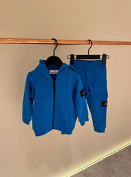 KIDS Trainingspak Stone Island Vest Blauw