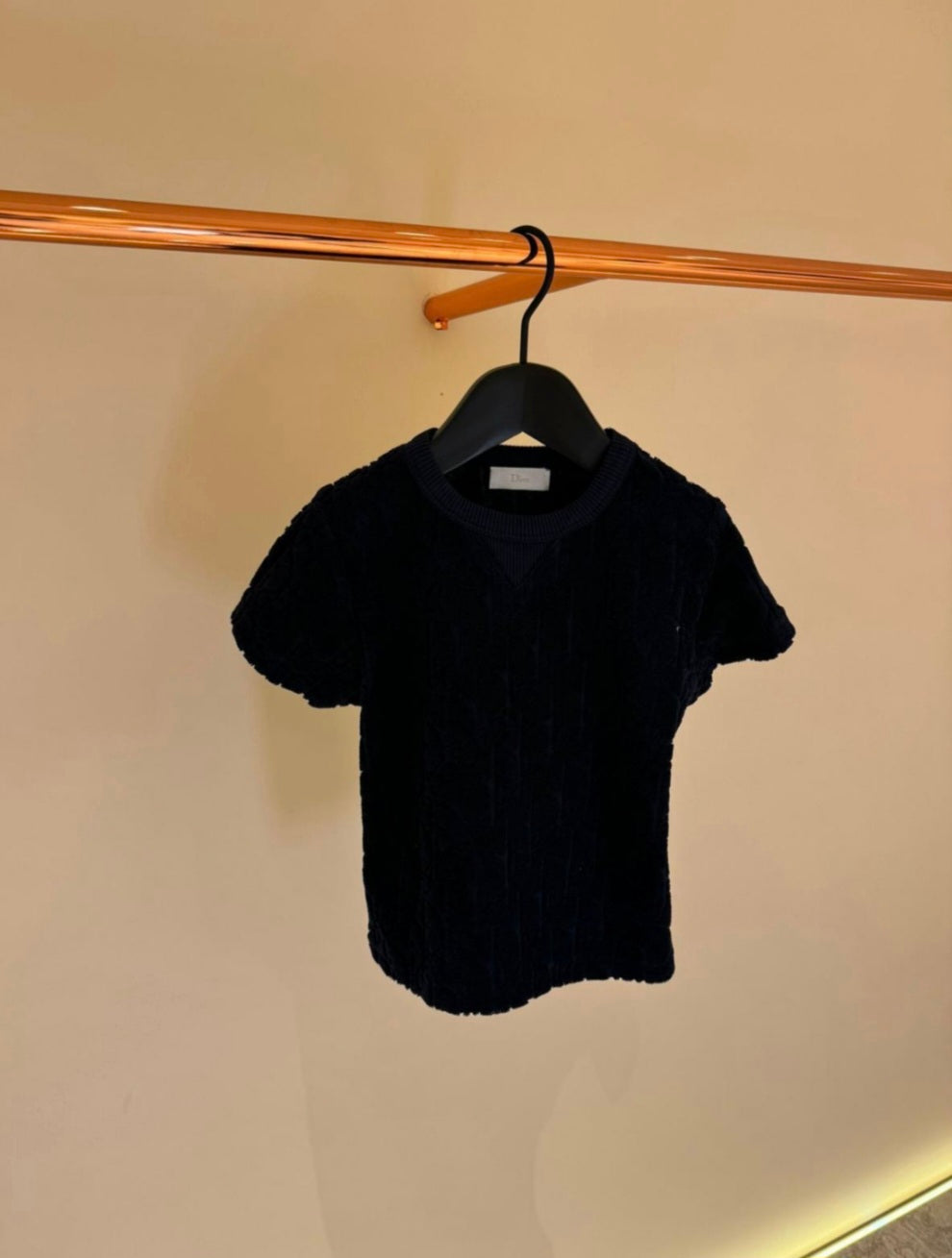 Kids T-Shirt Dior Oblique Donker Blauw Navy