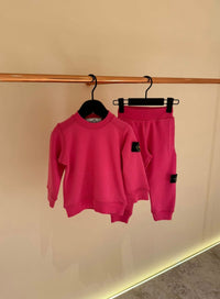 KIDS Trainingspak stone Island Basic Roze