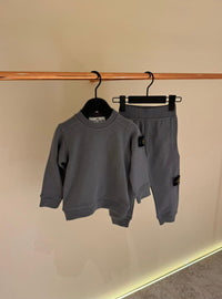 KIDS Trainingspak stone Island Basic Grijs