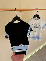 KIDS T-shirt Amiri Wit Lichtblauw