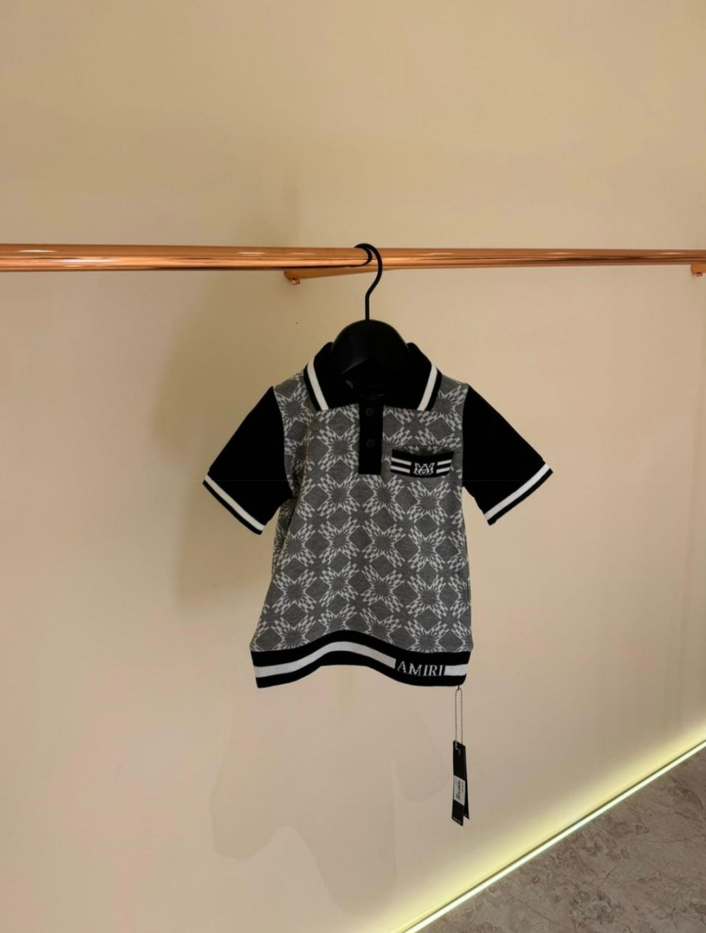KIDS POLO AMIRI Zwart