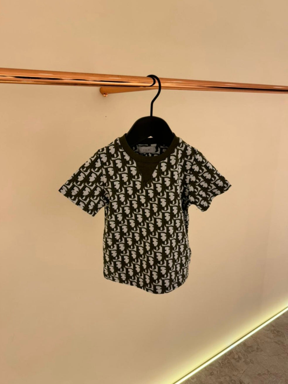 KIDS DIOR T-Shirt Khaki 626