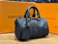 LV Keepall Tas Zwart Leer