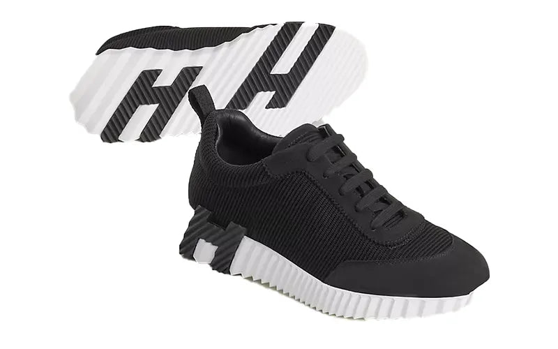 Hermes Bouncing Sneakers Black White