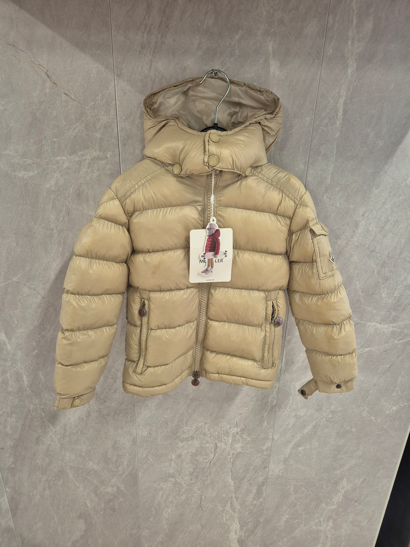 KIDS MONCLER MAYA Jas Beige