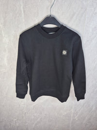 KIDS TRUI STONE ISLAND ZWART