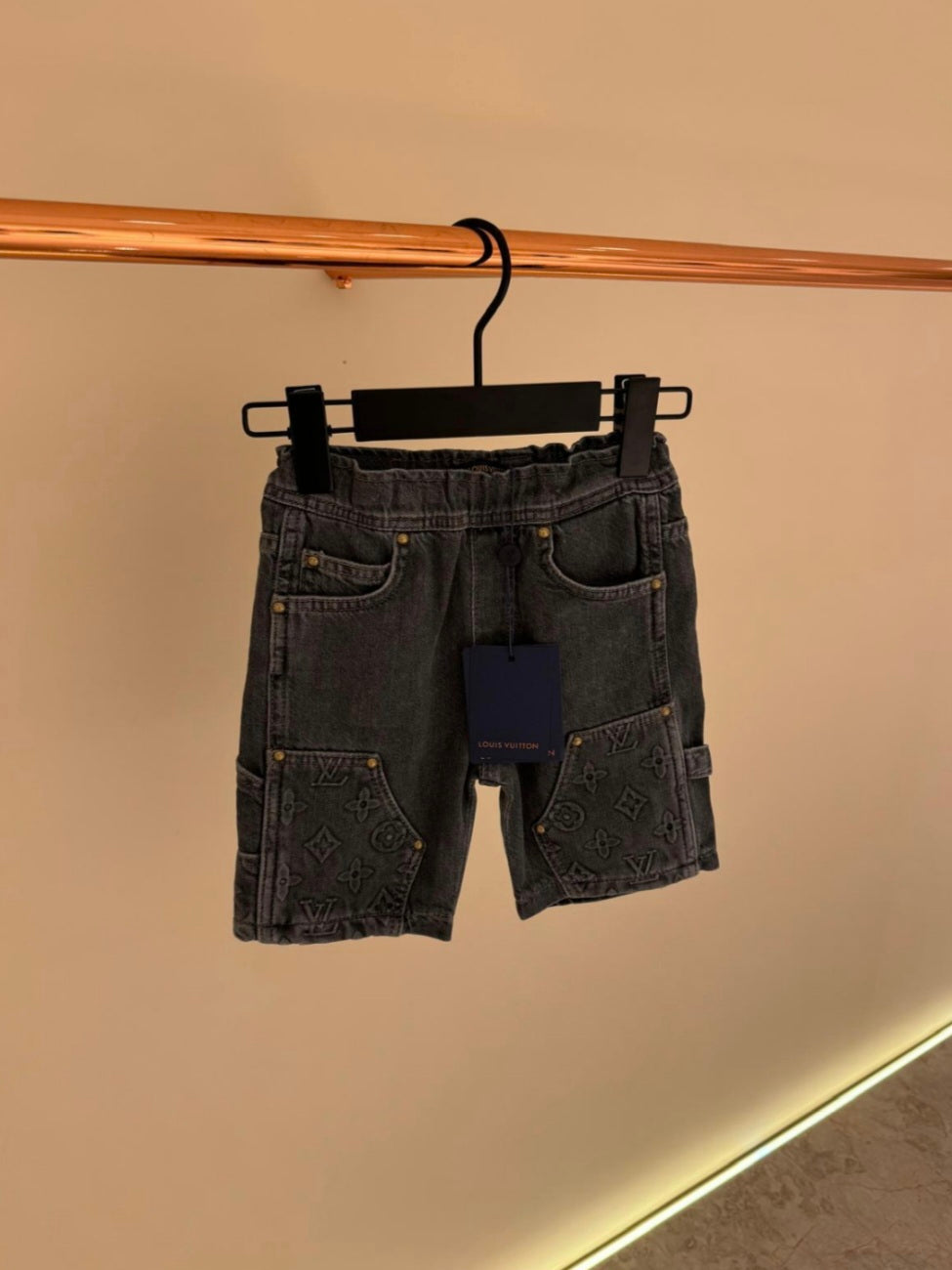KIDS LV Short Jeans grijs