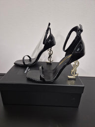 DAMES SCHOENEN YSL SaintLaurent Opyum Heels Gold Heel