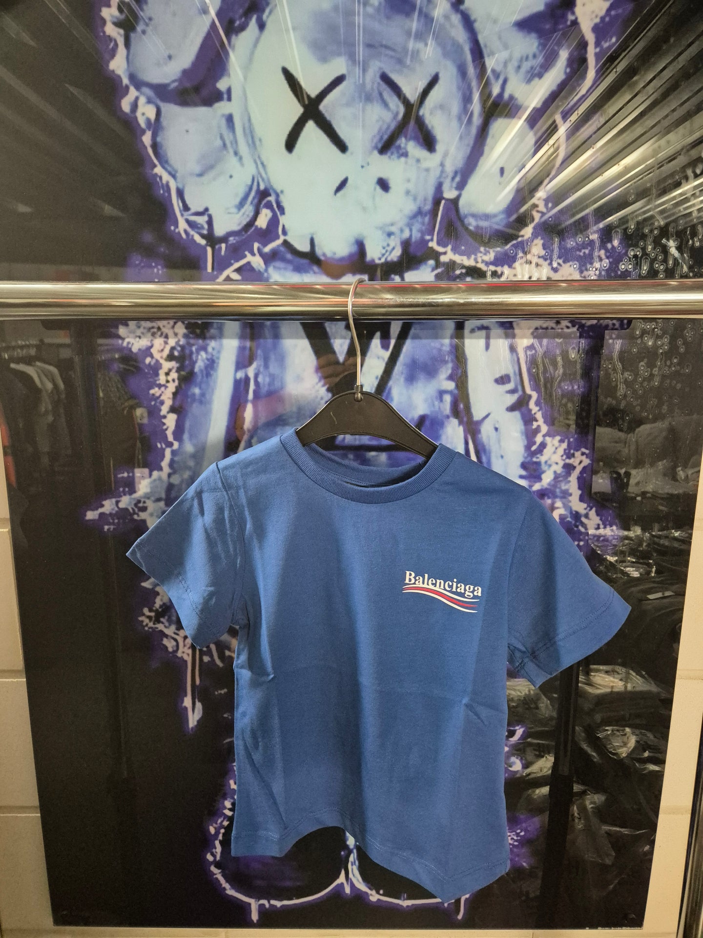 KIDS T-SHIRT BALENCIAGA BLAUW