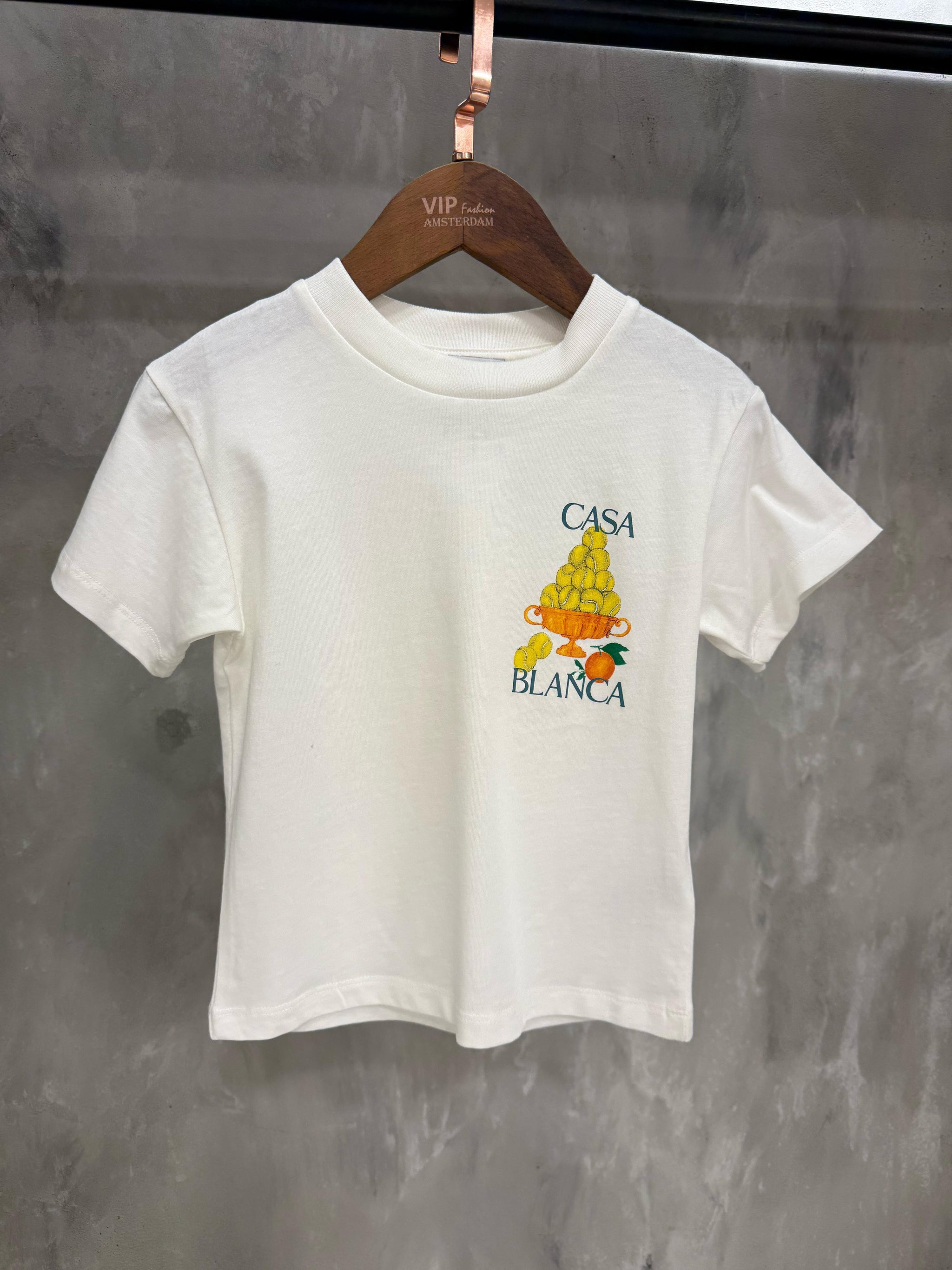 KIDS T-SHIRT CASA BLANCA Wit Tennis