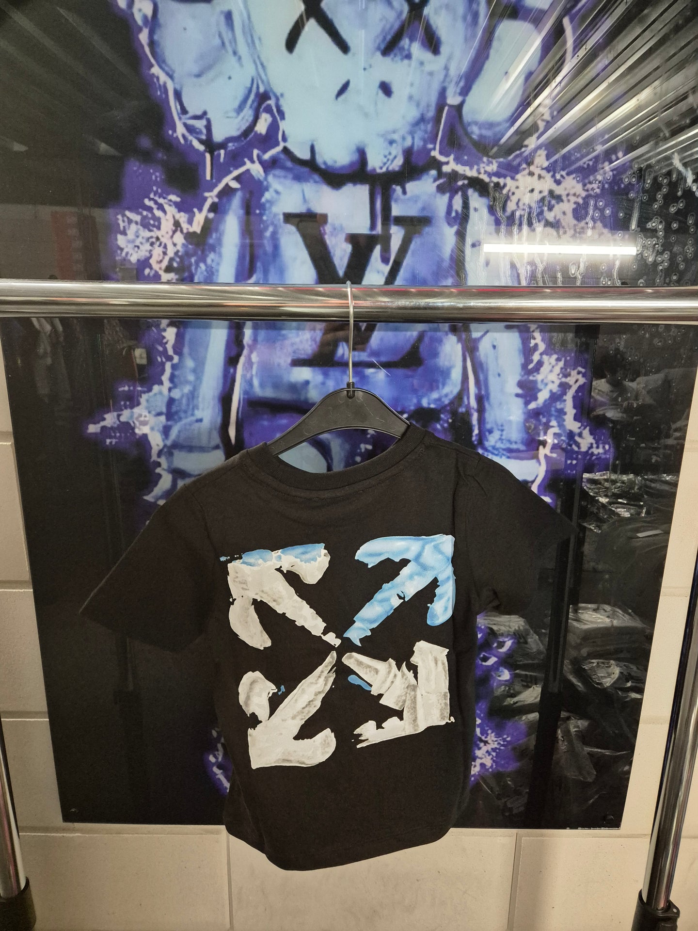 KIDS T-SHIRT OFF-WHITE ZWART X BL