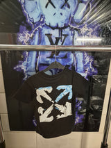 KIDS T-SHIRT OFF-WHITE ZWART X BL