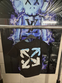 KIDS T-SHIRT OFF-WHITE ZWART X BL