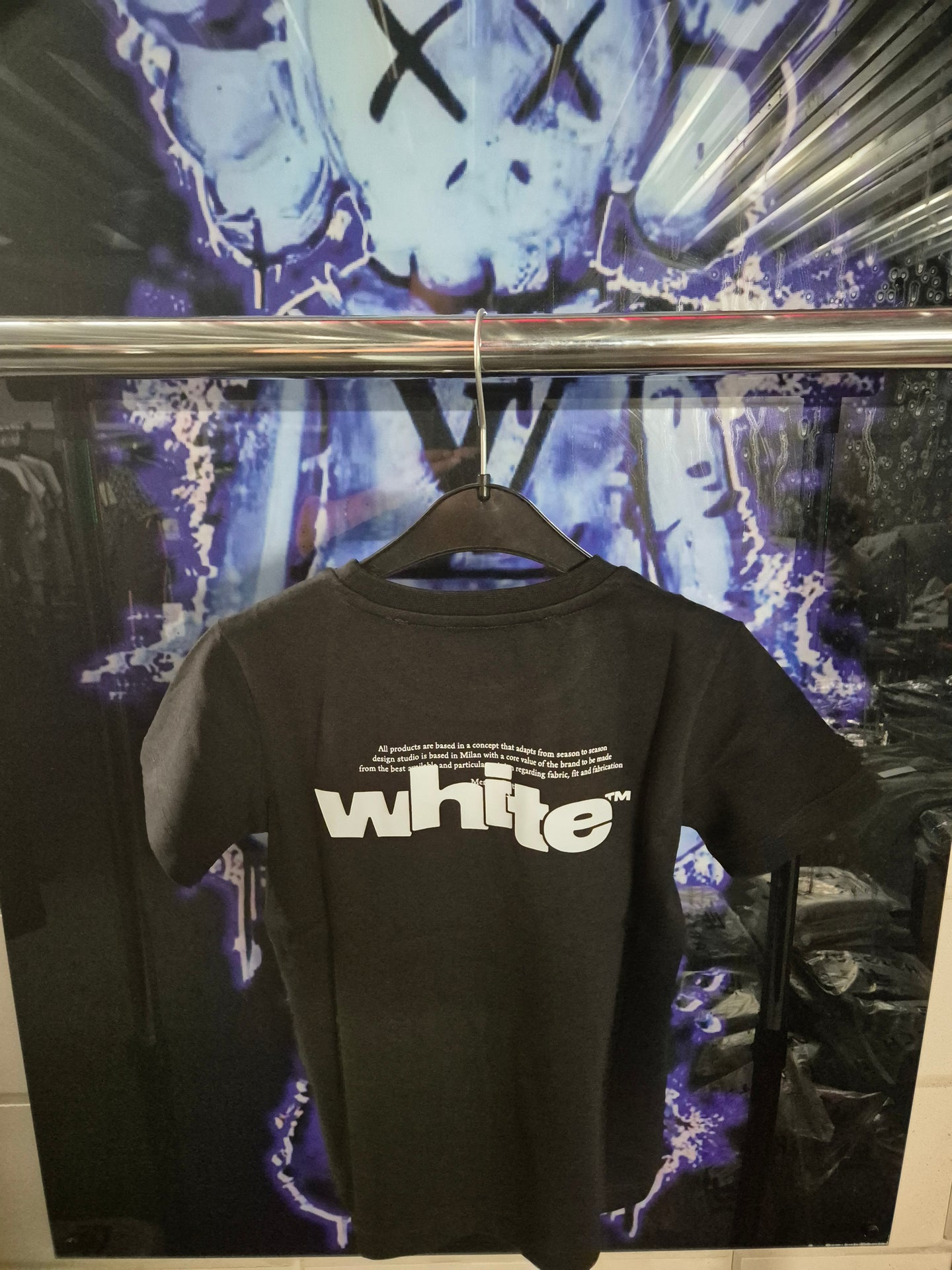 KIDS T-SHIRT OFF-WHITE ZWART
