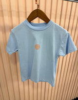 KIDS T-SHIRT STONE ISLAND PALM BLAUW