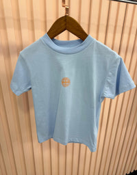 KIDS T-SHIRT STONE ISLAND PALM BLAUW