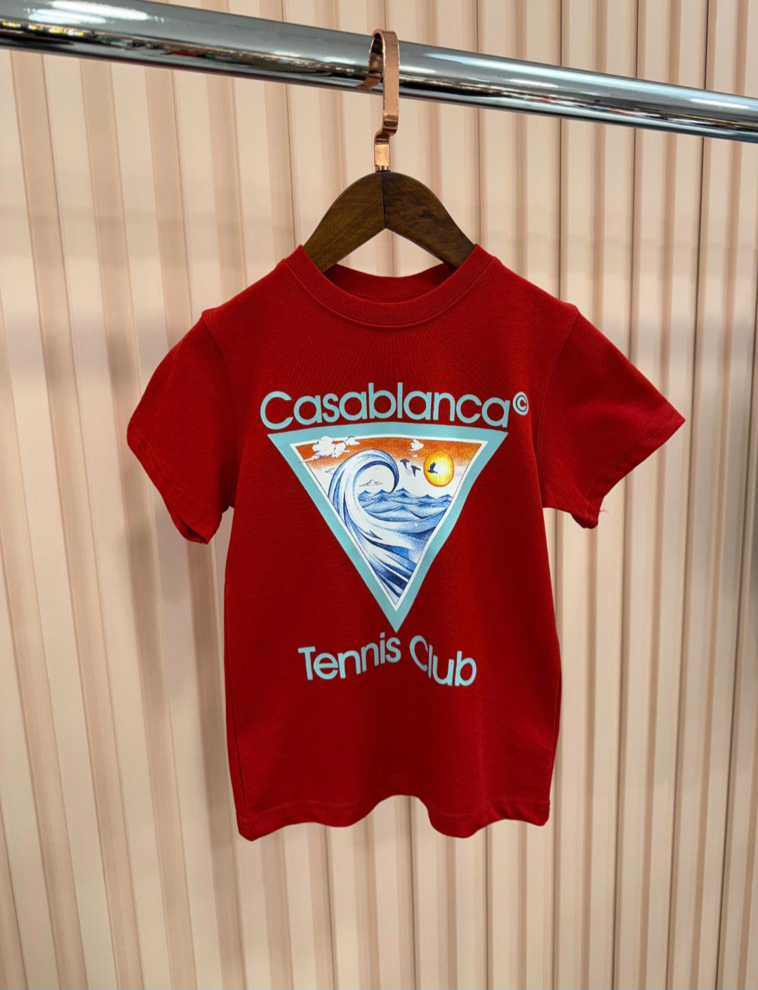 KIDS T-SHIRT CASABLANCA GOLF ROOD