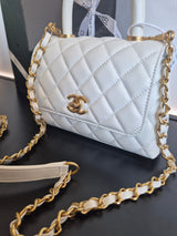 DAMES TASSEN MINI BAG CHANEL WIT