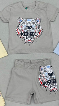 NEWBORN Set Kenzo Paris Grijs