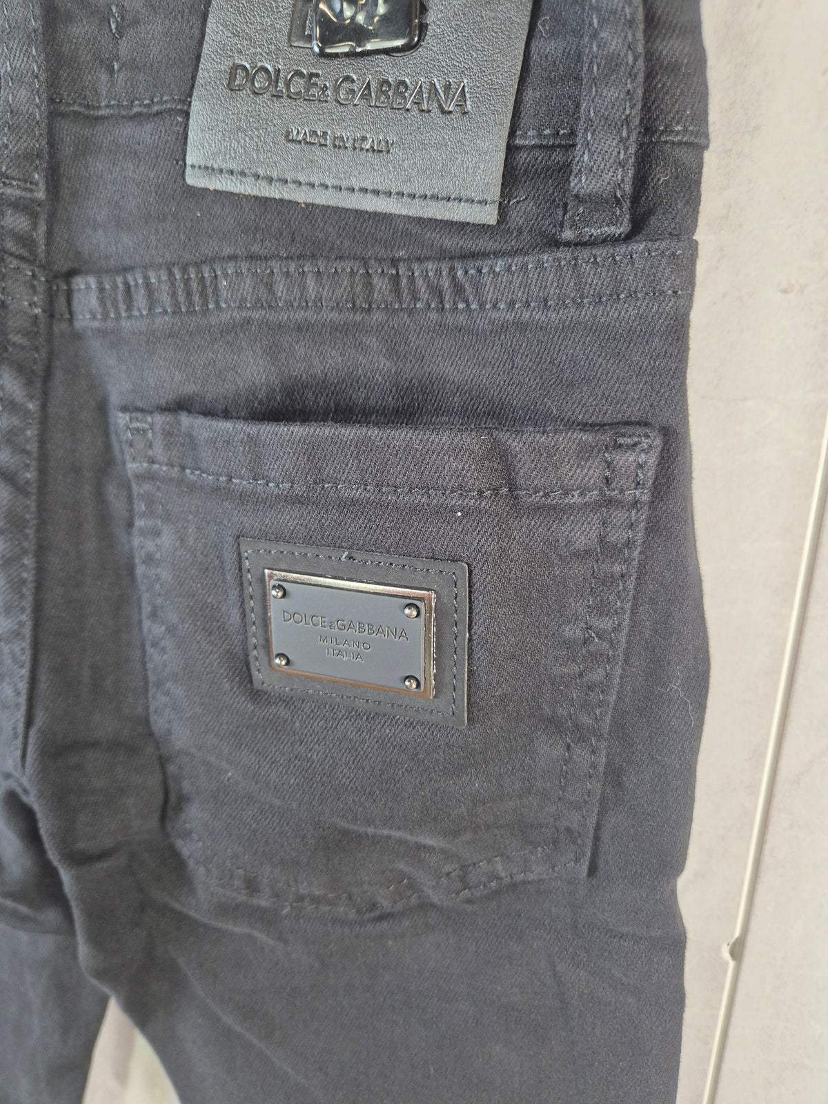 KIDS JEANS D&G ZWART