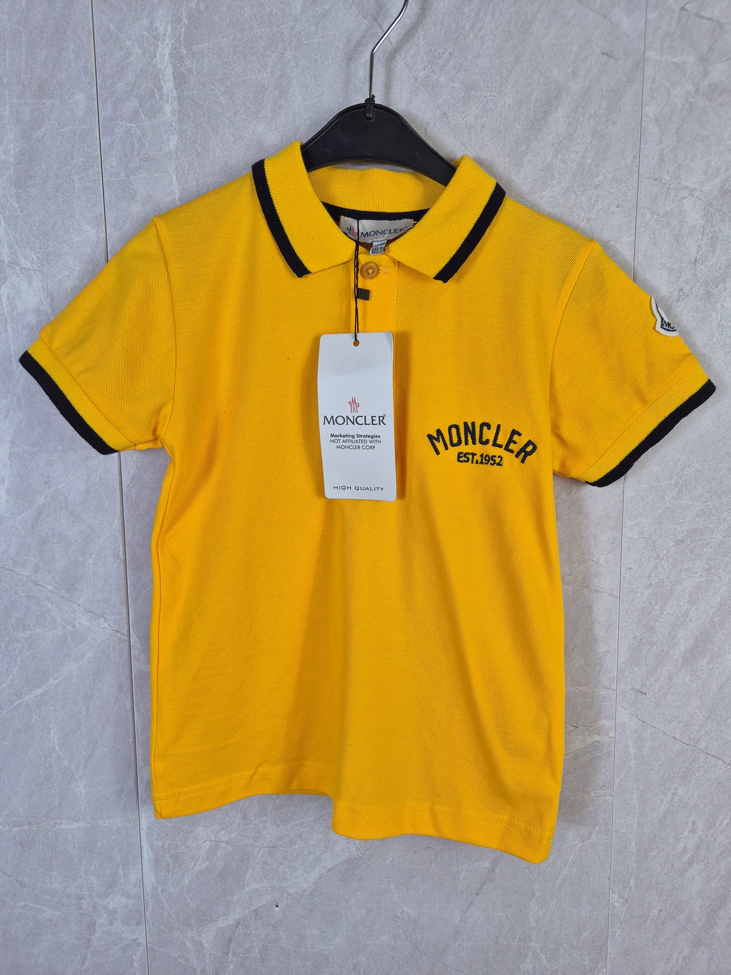KIDS POLO MONCLER GEEL