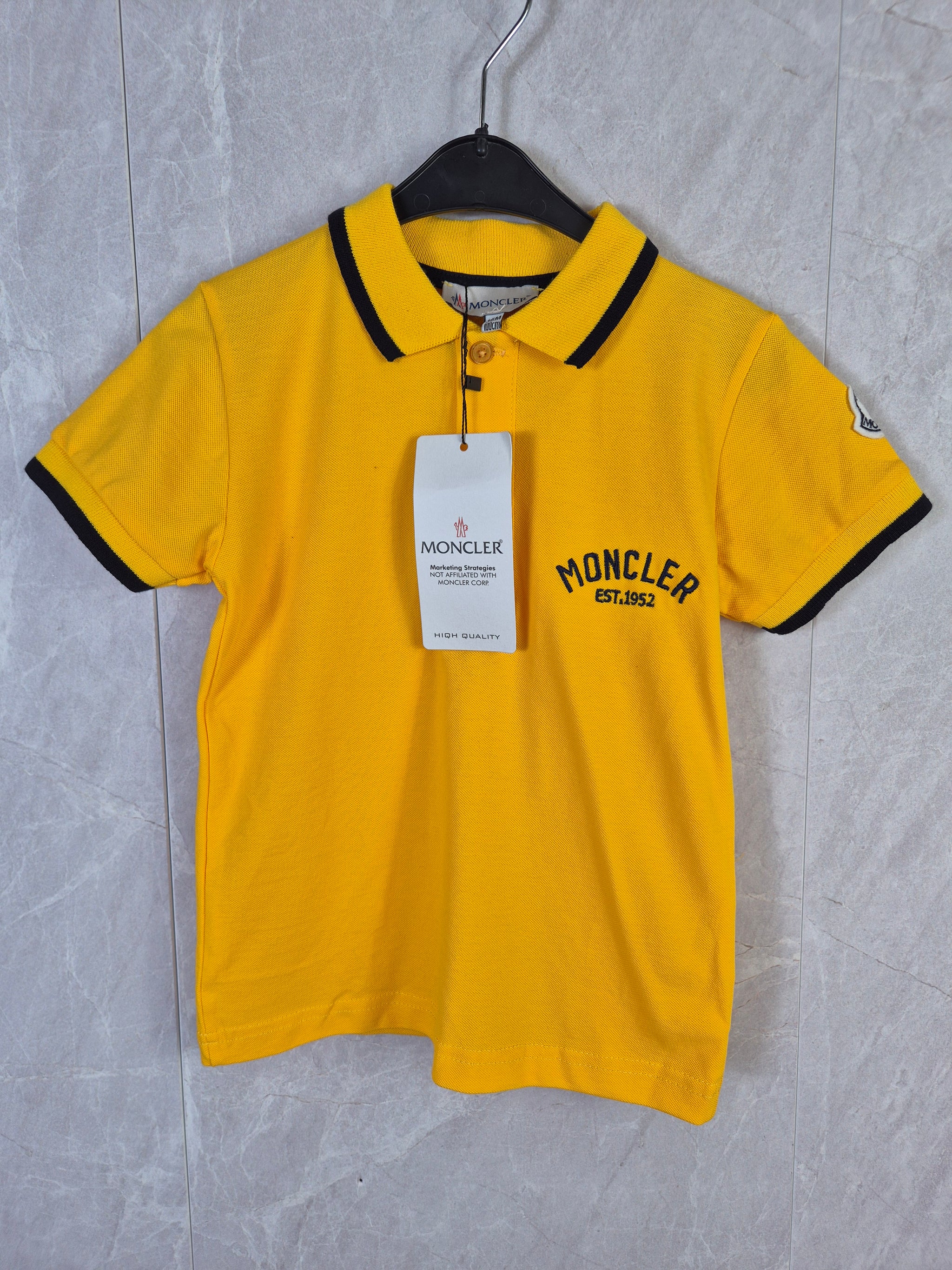 KIDS POLO MONCLER GEEL